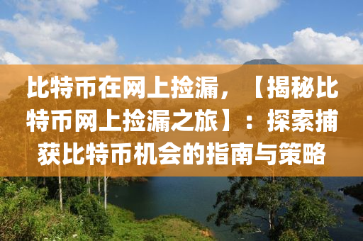 比特幣在網(wǎng)上撿漏，【揭秘比特幣網(wǎng)上撿漏之旅】：探索捕獲比特幣機(jī)會(huì)的指南與策略