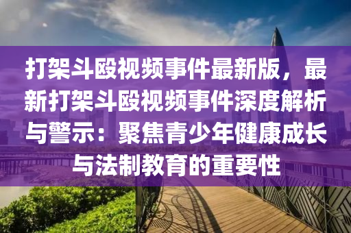 打架斗毆視頻事件最新版，最新打架斗毆視頻事件深度解析與警示：聚焦青少年健康成長與法制教育的重要性