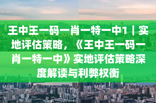 王中王一碼一肖一特一中1｜實地評估策略，《王中王一碼一肖一特一中》實地評估策略深度解讀與利弊權(quán)衡