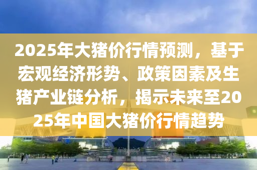 2025年大豬價行情預測，基于宏觀經(jīng)濟形勢、政策因素及生豬產(chǎn)業(yè)鏈分析，揭示未來至2025年中國大豬價行情趨勢