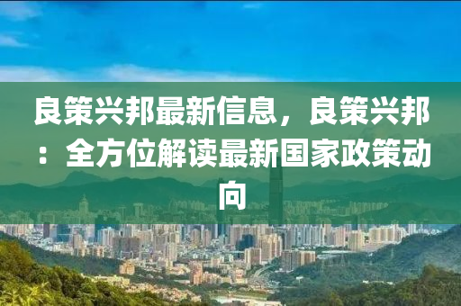 良策興邦最新信息，良策興邦：全方位解讀最新國家政策動向