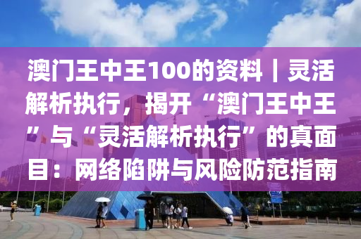 澳門王中王100的資料｜靈活解析執(zhí)行，揭開“澳門王中王”與“靈活解析執(zhí)行”的真面目：網(wǎng)絡(luò)陷阱與風(fēng)險(xiǎn)防范指南