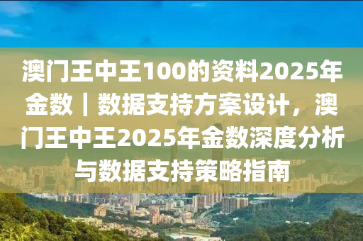 澳門王中王100的資料2025年金數(shù)｜數(shù)據(jù)支持方案設(shè)計，澳門王中王2025年金數(shù)深度分析與數(shù)據(jù)支持策略指南