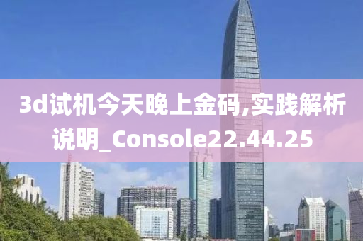 3d试机今天晚上金码,实践解析说明_Console22.44.25