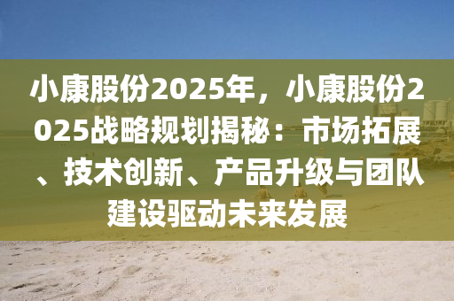 小康股份2025年，小康股份2025戰(zhàn)略規(guī)劃揭秘：市場(chǎng)拓展、技術(shù)創(chuàng)新、產(chǎn)品升級(jí)與團(tuán)隊(duì)建設(shè)驅(qū)動(dòng)未來發(fā)展