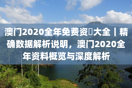 澳門2020全年免費(fèi)資枓大全｜精確數(shù)據(jù)解析說明，澳門2020全年資料概覽與深度解析