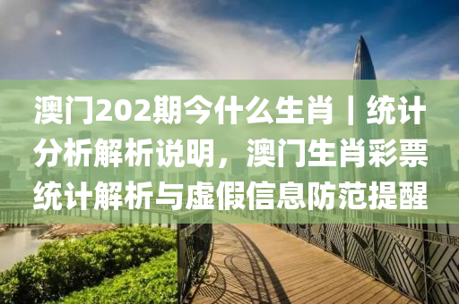 澳門202期今什么生肖｜統(tǒng)計(jì)分析解析說明，澳門生肖彩票統(tǒng)計(jì)解析與虛假信息防范提醒