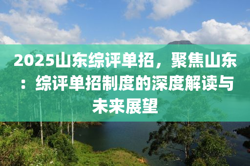 2025山東綜評單招，聚焦山東：綜評單招制度的深度解讀與未來展望