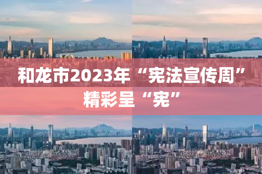 和龍市2023年“憲法宣傳周”精彩呈“憲”