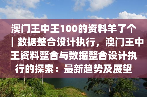 澳門王中王100的資料羊了個｜數(shù)據(jù)整合設(shè)計執(zhí)行，澳門王中王資料整合與數(shù)據(jù)整合設(shè)計執(zhí)行的探索：最新趨勢及展望