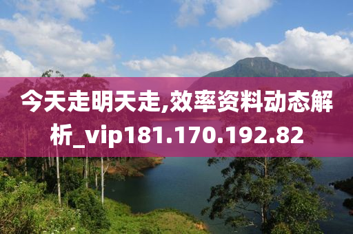 今天走明天走,效率資料動態(tài)解析_vip181.170.192.82