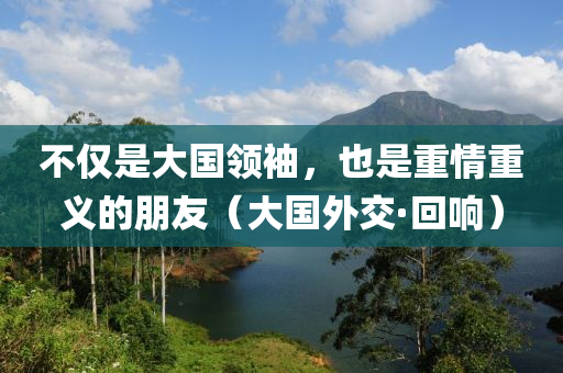 不僅是大國領(lǐng)袖，也是重情重義的朋友（大國外交·回響）