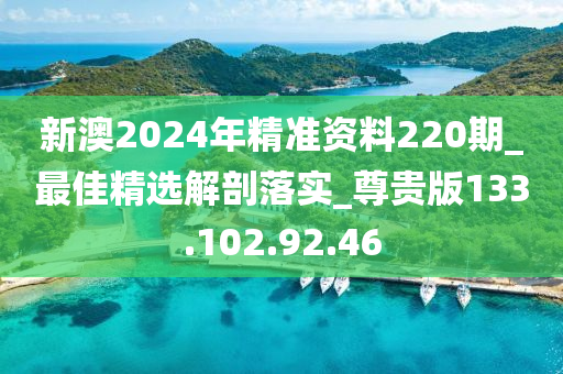 新澳2024年精準(zhǔn)資料220期_最佳精選解剖落實(shí)_尊貴版133.102.92.46