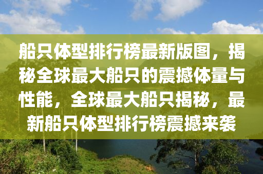 船只體型排行榜最新版圖，揭秘全球最大船只的震撼體量與性能，全球最大船只揭秘，最新船只體型排行榜震撼來襲