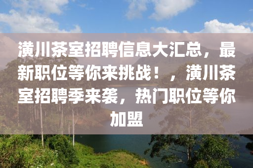 潢川茶室招聘信息大匯總，最新職位等你來挑戰(zhàn)！，潢川茶室招聘季來襲，熱門職位等你加盟