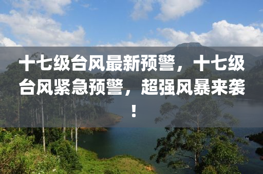 十七級臺風最新預警，十七級臺風緊急預警，超強風暴來襲！