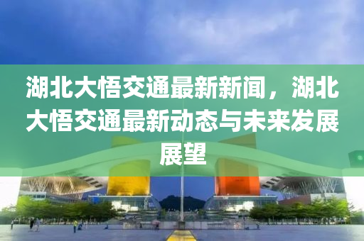 湖北大悟交通最新新聞，湖北大悟交通最新動態(tài)與未來發(fā)展展望