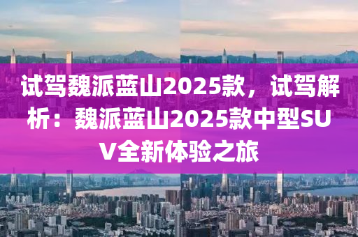 試駕魏派藍山2025款，試駕解析：魏派藍山2025款中型SUV全新體驗之旅