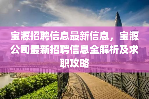 寶源招聘信息最新信息，寶源公司最新招聘信息全解析及求職攻略