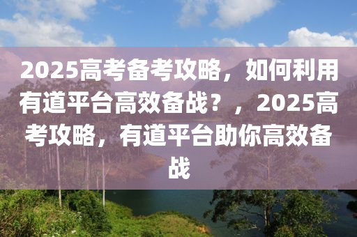 2025高考備考攻略，如何利用有道平臺高效備戰(zhàn)？，2025高考攻略，有道平臺助你高效備戰(zhàn)