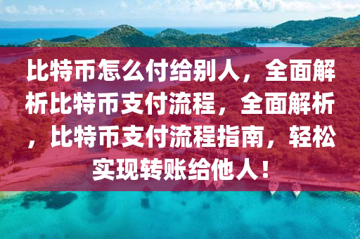 比特幣怎么付給別人，全面解析比特幣支付流程，全面解析，比特幣支付流程指南，輕松實現(xiàn)轉(zhuǎn)賬給他人！