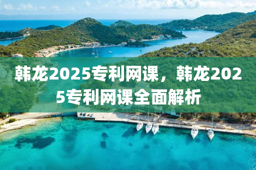 韓龍2025專利網(wǎng)課，韓龍2025專利網(wǎng)課全面解析