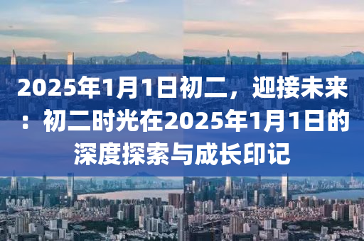 2025年1月1日初二，迎接未來：初二時(shí)光在2025年1月1日的深度探索與成長(zhǎng)印記