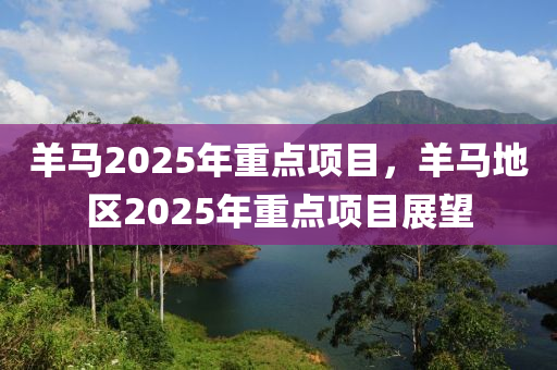 羊馬2025年重點項目，羊馬地區(qū)2025年重點項目展望