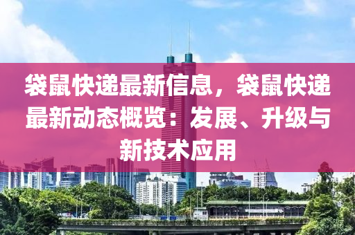 袋鼠快遞最新信息，袋鼠快遞最新動態(tài)概覽：發(fā)展、升級與新技術(shù)應(yīng)用