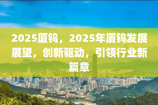 2025廈鎢，2025年廈鎢發(fā)展展望，創(chuàng)新驅動，引領行業(yè)新篇章