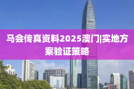 馬會傳真資料2025澳門|實地方案驗證策略