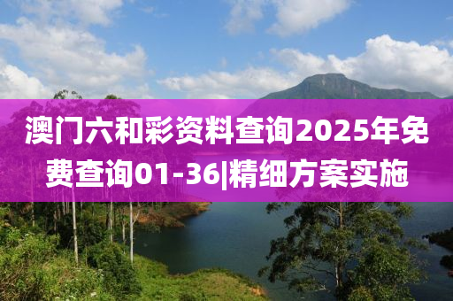 澳門六和彩資料查詢2025年免費查詢01-36|精細方案實施