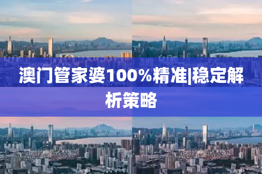 澳門(mén)管家婆100%精準(zhǔn)|穩(wěn)定解析策略