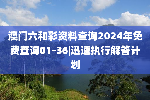 澳門六和彩資料查詢2024年免費(fèi)查詢01-36|迅速執(zhí)行解答計(jì)劃