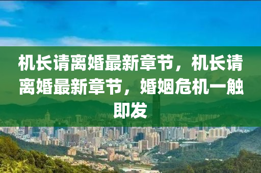 機(jī)長請離婚最新章節(jié)，機(jī)長請離婚最新章節(jié)，婚姻危機(jī)一觸即發(fā)