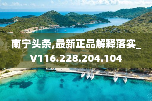 南寧頭條,最新正品解釋落實(shí)_V116.228.204.104