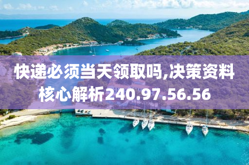 快递必须当天领取吗,决策资料核心解析240.97.56.56