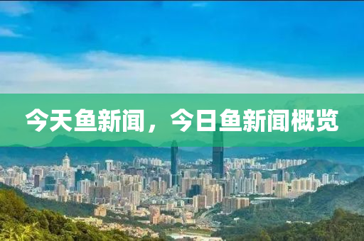 今天魚(yú)新聞，今日魚(yú)新聞概覽