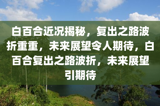 白百合近況揭秘，復出之路波折重重，未來展望令人期待，白百合復出之路波折，未來展望引期待