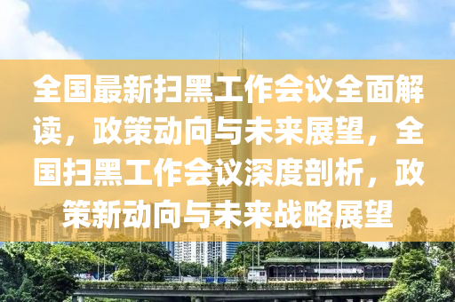 全國最新掃黑工作會議全面解讀，政策動向與未來展望，全國掃黑工作會議深度剖析，政策新動向與未來戰(zhàn)略展望