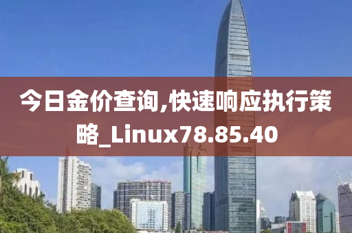 今日金價查詢,快速響應(yīng)執(zhí)行策略_Linux78.85.40