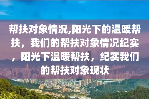 帮扶对象情况,阳光下的温暖帮扶，我们的帮扶对象情况纪实，阳光下温暖帮扶，纪实我们的帮扶对象现状