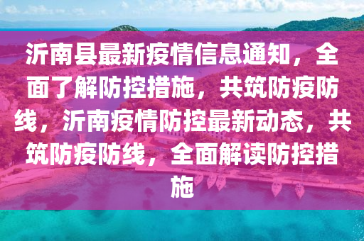 沂南縣最新疫情信息通知，全面了解防控措施，共筑防疫防線，沂南疫情防控最新動態(tài)，共筑防疫防線，全面解讀防控措施