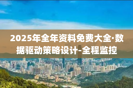 2025年全年資料免費大全·數(shù)據(jù)驅(qū)動策略設計