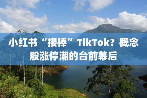 小紅書“接棒”TikTok？概念股漲停潮的臺(tái)前幕后