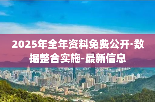 2025年全年資料免費公開·數(shù)據(jù)整合實施