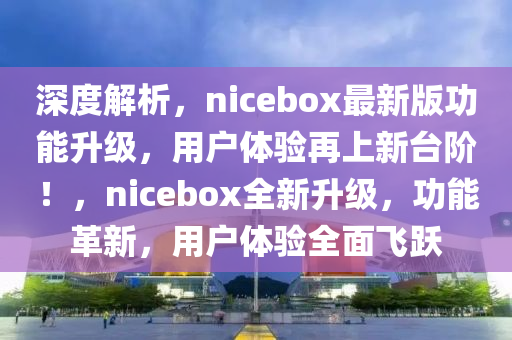 深度解析，nicebox最新版功能升級，用戶體驗(yàn)再上新臺階！，nicebox全新升級，功能革新，用戶體驗(yàn)全面飛躍