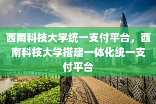 西南科技大學統(tǒng)一支付平臺，西南科技大學搭建一體化統(tǒng)一支付平臺