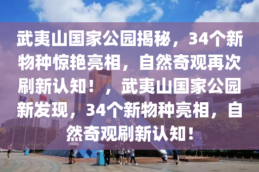 武夷山國(guó)家公園揭秘，34個(gè)新物種驚艷亮相，自然奇觀再次刷新認(rèn)知！，武夷山國(guó)家公園新發(fā)現(xiàn)，34個(gè)新物種亮相，自然奇觀刷新認(rèn)知！