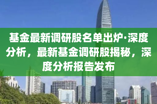 基金最新調研股名單出爐·深度分析，最新基金調研股揭秘，深度分析報告發(fā)布